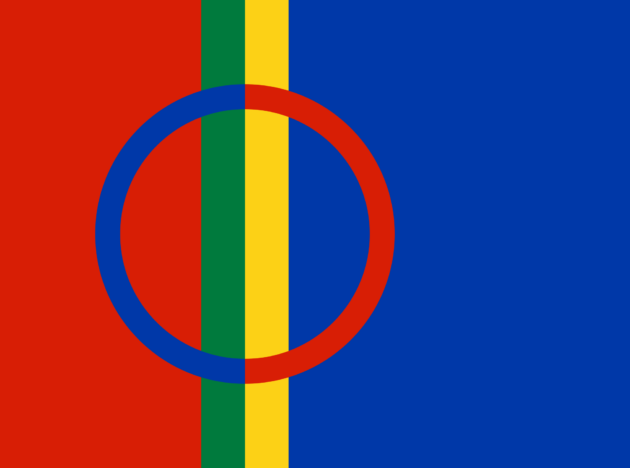 Samiska flaggan urfolk samer
