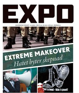 Expo. Extreme makeover, hatet byter skepnad. Bilder på megafoner och boots. 