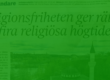 Rubriken: "Religionsfriheten ger rätt att fira religiösa högtider" i en tidning