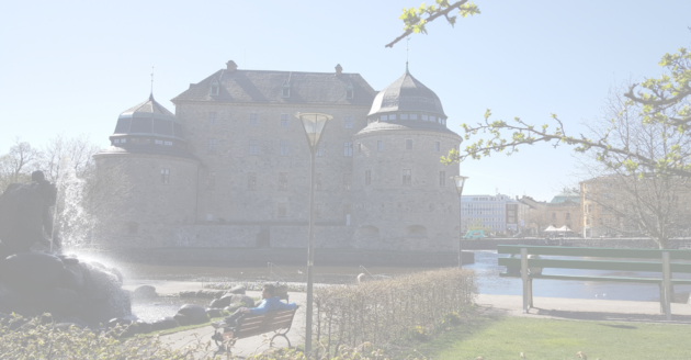 mrd1 En bild på Örebro slott från Henry Allards park.